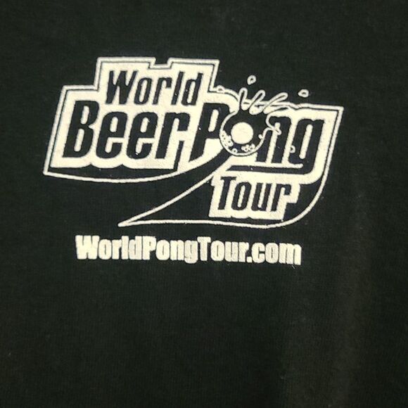 XL Gildan Black Short Sleeved "Beer Pong" Tee Shirt - Picture 6 of 6